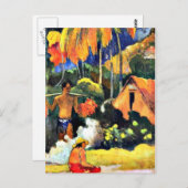 Paul Gauguin art: Het moment van waarheid II Briefkaart (Voorkant / Achterkant)