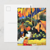 Paul Gauguin art: Het moment van waarheid II Briefkaart (Voorkant / Achterkant)