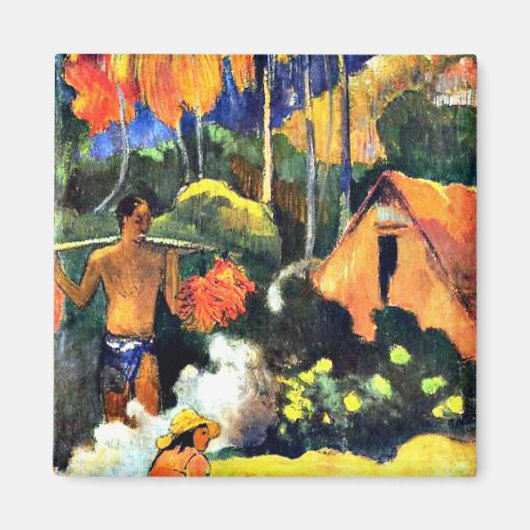 Paul Gauguin art: Het moment van waarheid II Magneet (Voorkant)