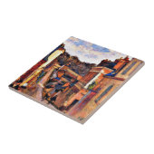 Paul Gauguin art: Rue Jouvenet, Rouen Tegeltje (Zijkant)