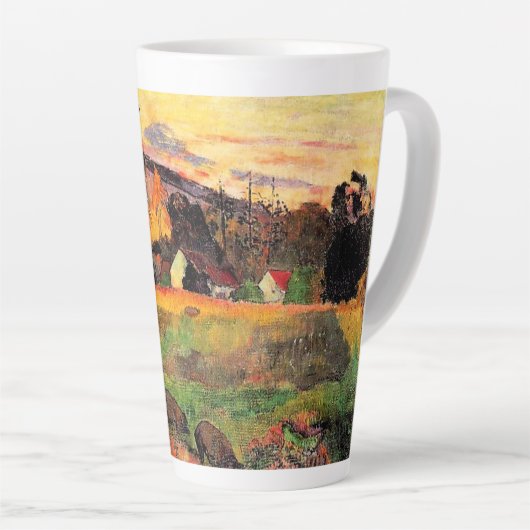 Paul Gauguin beroemd schilderij, Kom hier, Latte Mok (Rechterhoek)