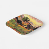 Paul Gauguin beroemd schilderij, Kom hier, Papieren Bordje (Gebogen)