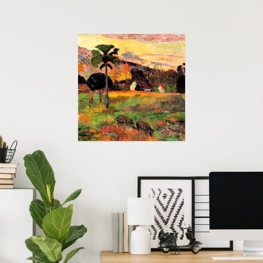 Paul Gauguin beroemd schilderij, Kom hier, Poster (Thuiskantoor)