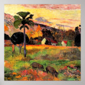 Paul Gauguin beroemd schilderij, Kom hier, Poster (Voorkant)