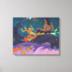 Paul Gauguin - Bij de zee / Fatata te Miti Canvas Afdruk