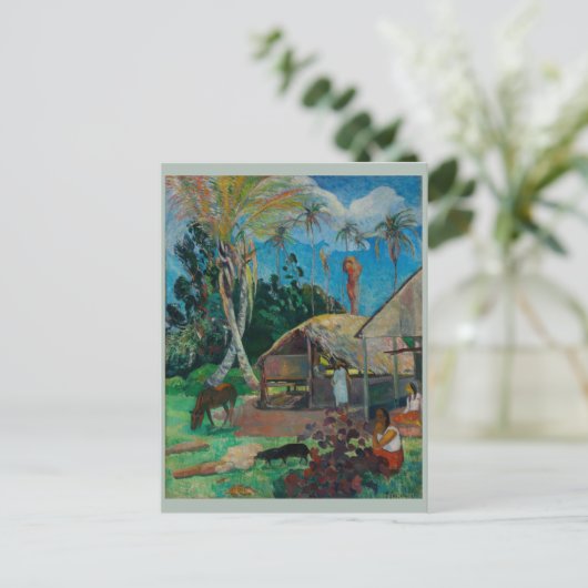 Paul Gauguin Black Pigs Briefkaart (Staand voorkant)