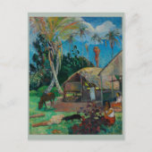 Paul Gauguin Black Pigs Briefkaart (Voorkant)