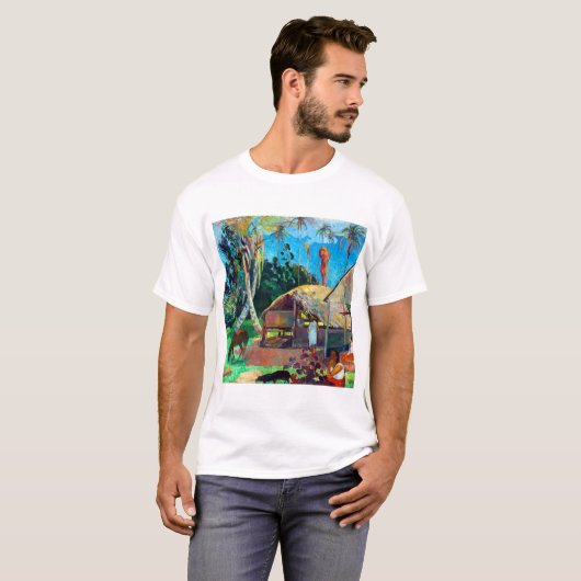 Paul Gauguin Black Pigs T-shirt (Voorkant volledig)