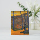 Paul Gauguin-Blauwe bomen Briefkaart (Staand voorkant)