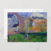 Paul Gauguin | Bretagne Landschap: de David Mill; Briefkaart (Voorkant / Achterkant)