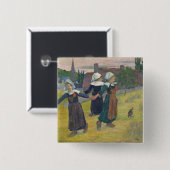 Paul Gauguin | Breton Girls Dancing, Pont-Aven, 18 Vierkante Button 5,1 Cm (Voorkant /achterkant)