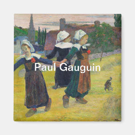 Paul Gauguin Breton Girls Dancing, Pont-Aven Magneet