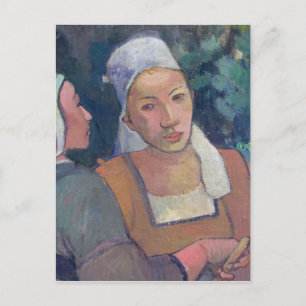 Paul Gauguin   Breton Peasants, 1894 (olie op canv Briefkaart