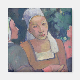 Paul Gauguin   Breton Peasants, 1894 (olie op canv Magneet
