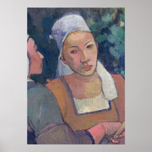 Paul Gauguin | Breton Peasants, 1894 (olie op canv Poster (Voorkant)