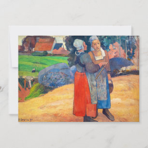 Paul Gauguin - Bretonse boerinnen Bedankkaart