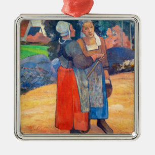 Paul Gauguin - Bretonse boerinnen Metalen Ornament