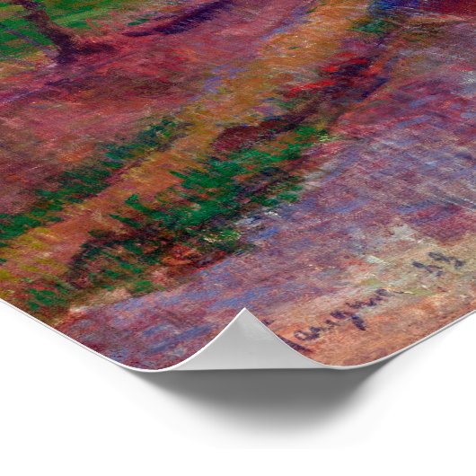 Paul Gauguin Brittany Landschap Poster (Hoek)