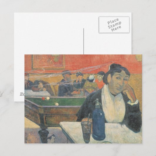 Paul Gauguin | Cafe te Arles, 1888 Briefkaart (Voorkant / Achterkant)