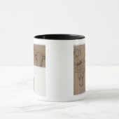 Paul Gauguin | Cinq Croquis de tete de vache (penc Mok (Midden)