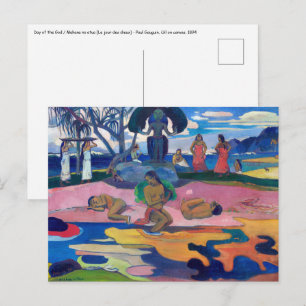 Paul Gauguin - Dag van de God / Mahana no atua Briefkaart