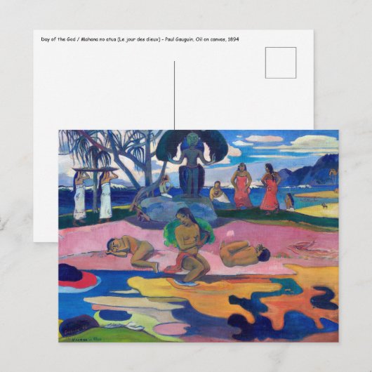 Paul Gauguin - Dag van de God / Mahana no atua Briefkaart (Voorkant / Achterkant)