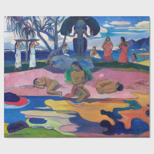 Paul Gauguin - Dag van de God / Mahana no atua Cadeaupapier (Vlak)
