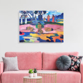 Paul Gauguin - Dag van de God / Mahana no atua Canvas Afdruk (Insitu (Woonkamer))