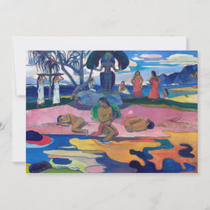 Paul Gauguin - Dag van de God / Mahana no atua Kaart