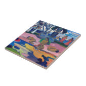 Paul Gauguin - Dag van de God / Mahana no atua Tegeltje (Zijkant)