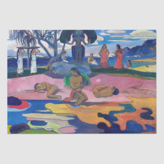 Paul Gauguin - Dag van de God / Mahana no atua Tissuepapier (Voorkant)