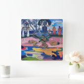 Paul Gauguin - Dag van de God / Mahana no atua Vierkante Klok (Huis)