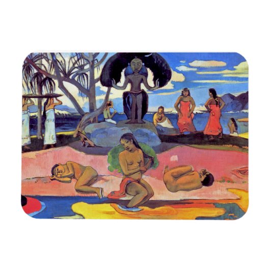 Paul Gauguin - Dag van de Goden - Kunstschilder Magneet (Horizontaal)