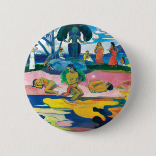 Paul Gauguin Day of the God (Mahana no atua) Art Ronde Button 5,7 Cm