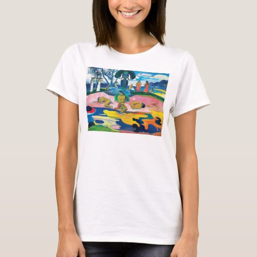 Paul Gauguin Day of the God (Mahana no atua) Art T-shirt (Voorkant)