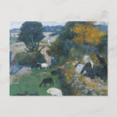 Paul Gauguin - De Breton Shepherdess Briefkaart (Voorkant)