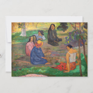 Paul Gauguin - De conversatie / Les Parau Parau Bedankkaart