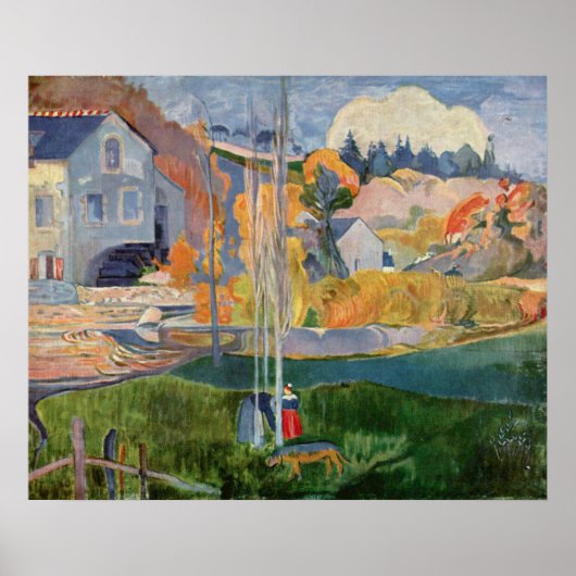 Paul Gauguin  de David Mill in Pont-Aven Poster (Voorkant)