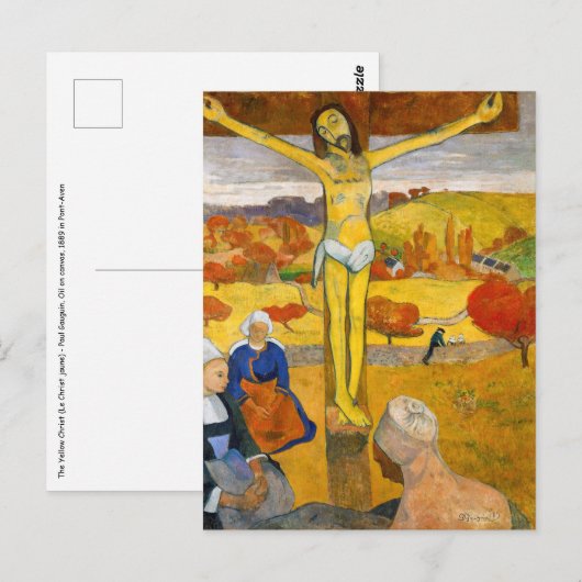 Paul Gauguin - De Gele Christus Briefkaart (Voorkant / Achterkant)
