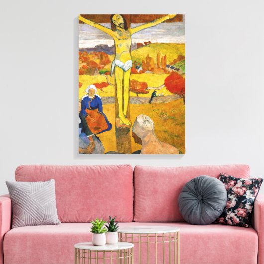 Paul Gauguin - De Gele Christus Canvas Afdruk (Insitu (Woonkamer))