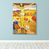 Paul Gauguin - De Gele Christus Canvas Afdruk (Insitu (Houten vloer))