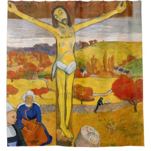 Paul Gauguin - De Gele Christus Douchegordijn (Voorkant)