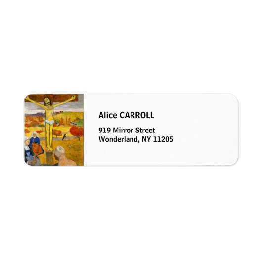 Paul Gauguin - De Gele Christus Etiket (Voorkant)