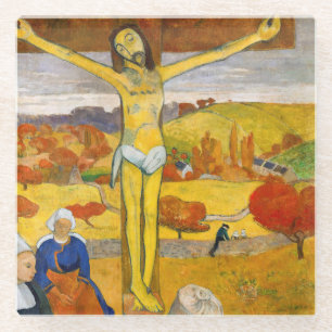 Paul Gauguin - De Gele Christus Glazen Onderzetter