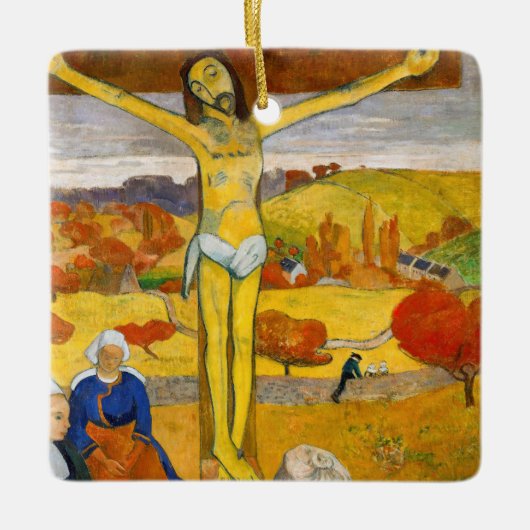 Paul Gauguin - De Gele Christus Keramisch Ornament (Voorkant)