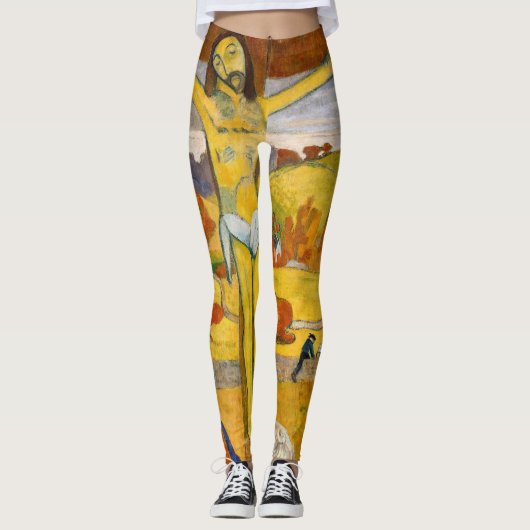 Paul Gauguin - De Gele Christus Leggings (Voorkant)