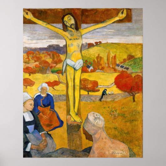 Paul Gauguin - De Gele Christus Poster (Voorkant)