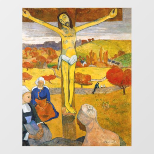 Paul Gauguin - De Gele Christus Raamsticker (Vel)