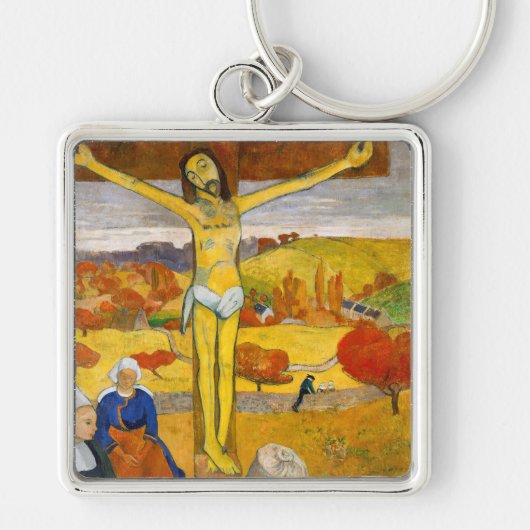 Paul Gauguin - De Gele Christus Sleutelhanger (Voorkant)