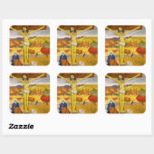 Paul Gauguin - De Gele Christus Vierkante Sticker (Vel)